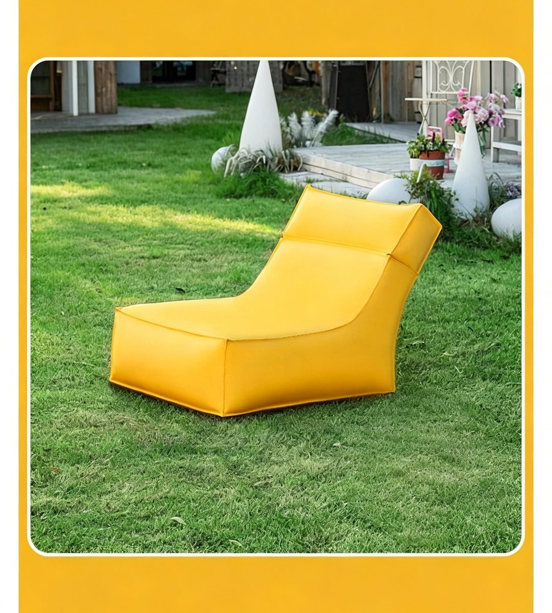 Foldable Beach Bean Bag - Blue detail 1